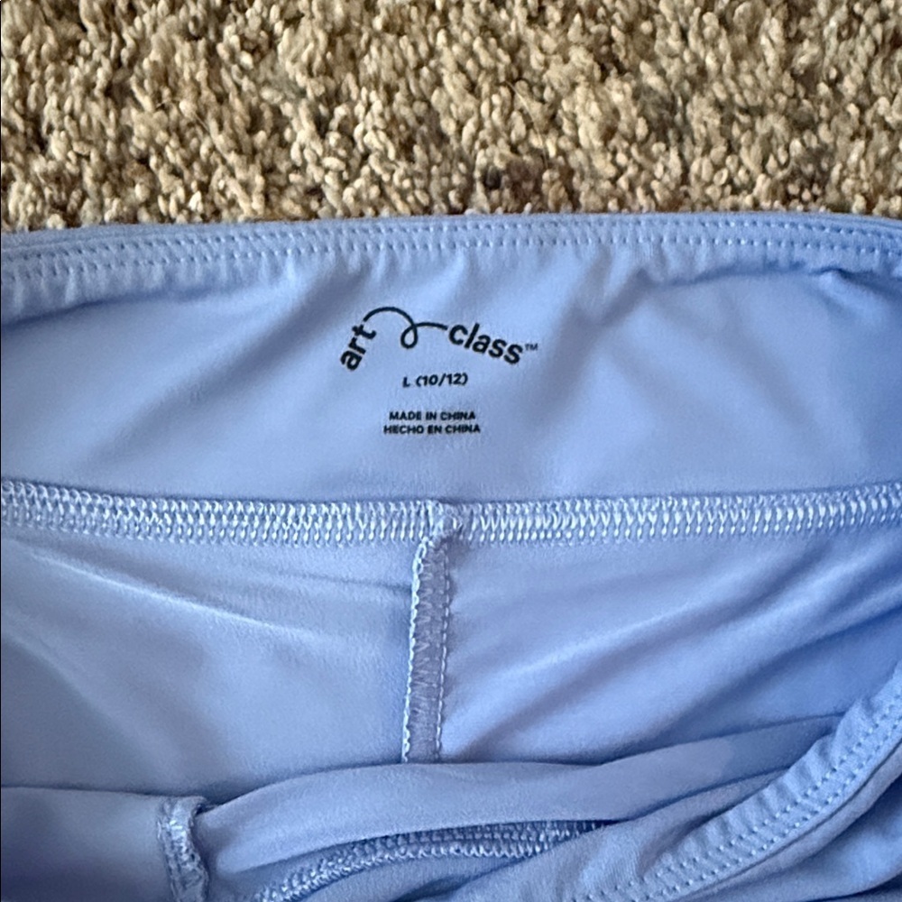 Art Class Sky Blue Kids Skirt - Picture 3 of 4